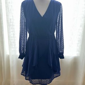 Navy Blue Polka Dot dress